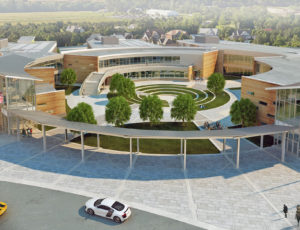 Aerial view of Princess Anne Middle School