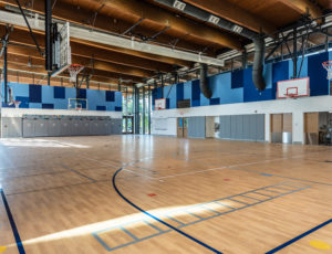 Gym inside Alice West Elementary School