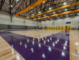 Gym inside Manchester Middle School