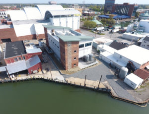 Aerial view of Virginia Tech Seafood AREC