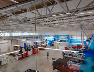 View of a lab at the Hendrick Center for Automotive Excellence
