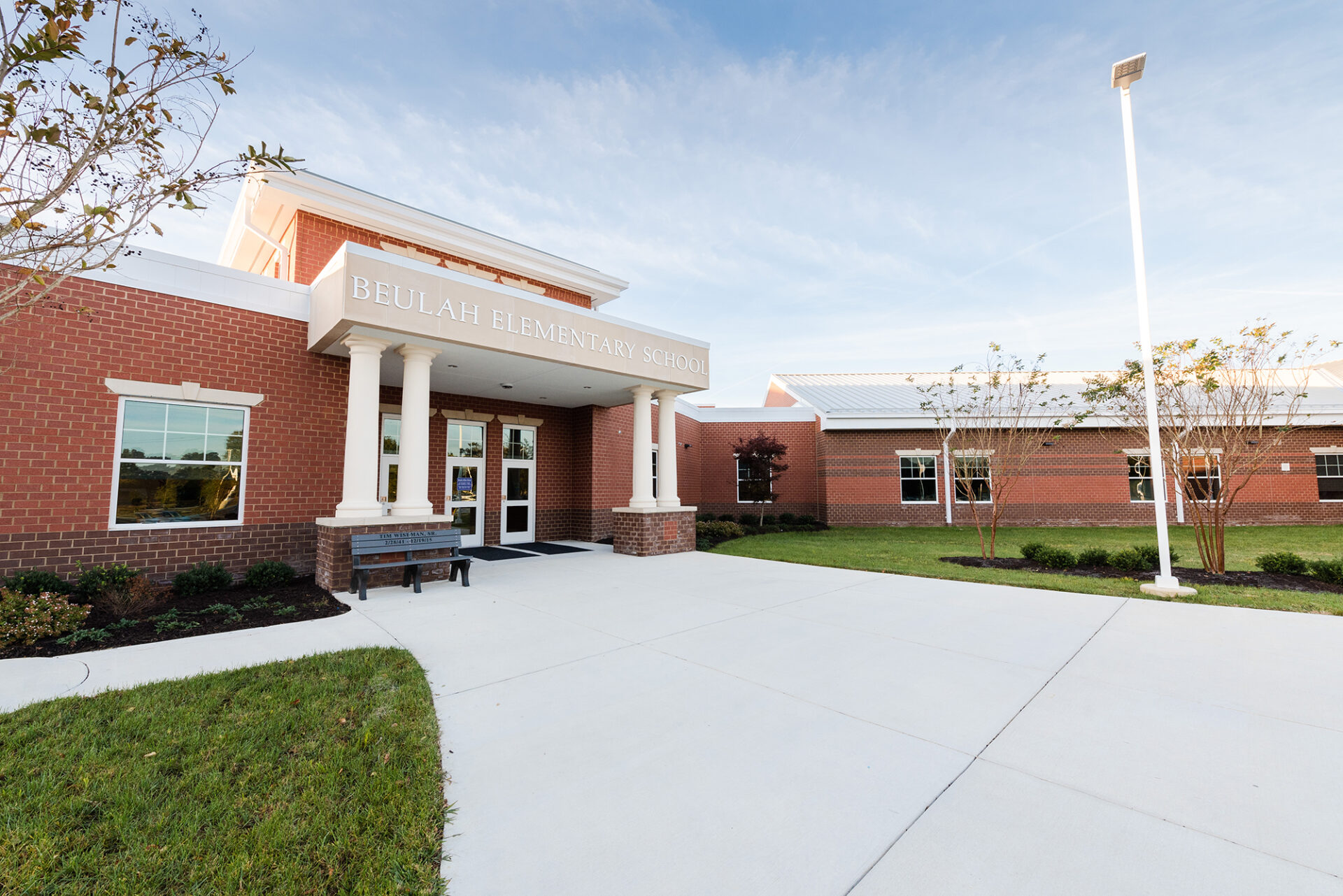 Exterior of Beulah Elementary School
